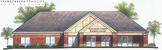 Sketch of finished NWKSC building.